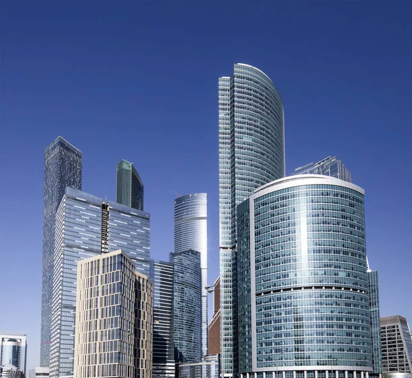 Skyscrapers of the International Business Center (City), Moscow, Russia — Stock Photo, Image