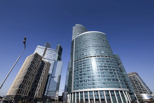 Skyscrapers of the International Business Center (City), Moscow, Russia — Stock Photo, Image