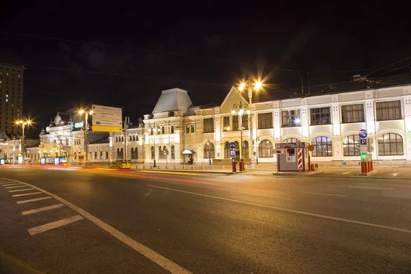 La gare de Rizhsky (Rizhsky vokzal, Riga station) est l'une des neuf principales gares de Moscou, en Russie. Il a été construit en 1901 — Photo