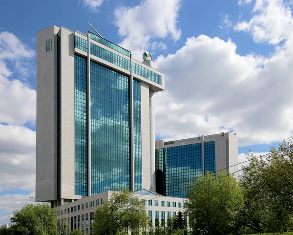 俄罗斯联邦储蓄银行总部设在莫斯科，俄罗斯。中央总办事处 — 图库照片