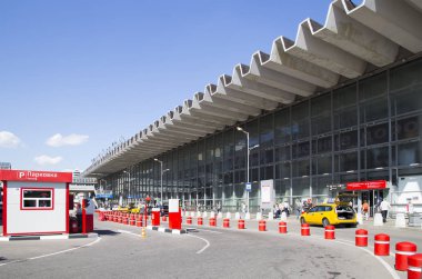 Kursky demiryolu terminal (Moskova Kurskaya demiryolu olarak da bilinir) ve yolcu. Moscow, Rusya Federasyonu     