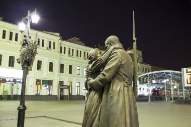 Slavianka veda ((2014) heykeltıraşlar bir ekip tarafından oluşturuldu: Molokostov, Shcherbakov ve Sherbakov rehberliğinde Danilov, mimar)--Belorussky demiryolu Moskova, Rusya terminal de anıt