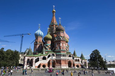 Saint Basil Katedrali (Tapınak, fesleğen mübarek), Kızıl Meydan, Moskova, Rusya Federasyonu 