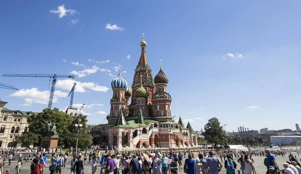Saint Basil Katedrali (Tapınak, fesleğen mübarek), Kızıl Meydan, Moskova, Rusya Federasyonu — Stok fotoğraf