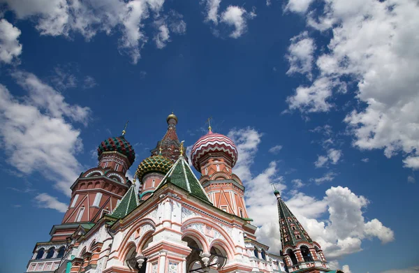 Καθεδρικός Ναός Αγίου Βασιλείου (ναός του Βασίλη ευλογημένη), κόκκινη πλατεία, Μόσχα, Ρωσία — Φωτογραφία Αρχείου