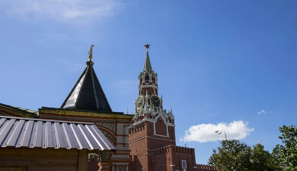 Spasski wieża z moskiewskiego Kremla, Moskwa, Rosja — Zdjęcie stockowe