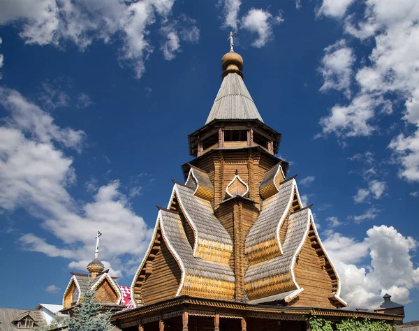 Iglesia de San Nicolás en Izmailovsky Kremlin (Kremlin en Izmailovo), Moscú, Rusia . — Foto de Stock