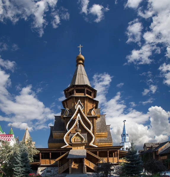 St. Nicolaaskerk in Izmailovsky Kremlin (Kremlin in Izmailovo), Moskou, Rusland. — Stockfoto