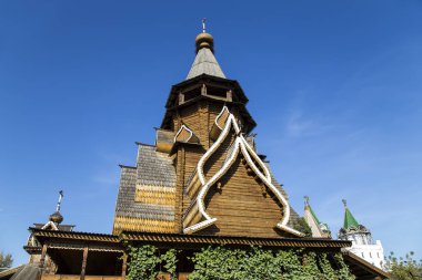 Aziz Nikolaos Kilisesi Izmailovsky Kremlin (Izmailovo Kremlin), Moskova, Rusya.