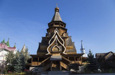 Aziz Nikolaos Kilisesi Izmailovsky Kremlin (Izmailovo Kremlin), Moskova, Rusya.
