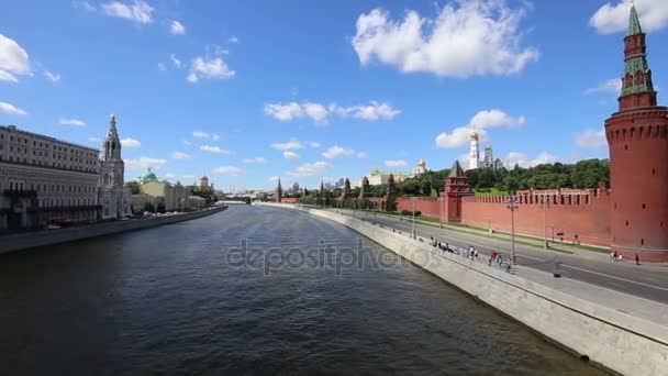 Vista do Kremlin, Moscou, Rússia a visão mais popular de Moscou — Vídeo de Stock