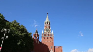 Spassky kule Moskova Kremlin, Moskova, Rusya Federasyonu 