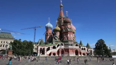 Saint Basil Katedrali (Tapınak, fesleğen mübarek), Kızıl Meydan, Moskova, Rusya Federasyonu  