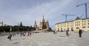 Saint Basil Katedrali (Tapınak, fesleğen mübarek), Kızıl Meydan, Moskova, Rusya Federasyonu 