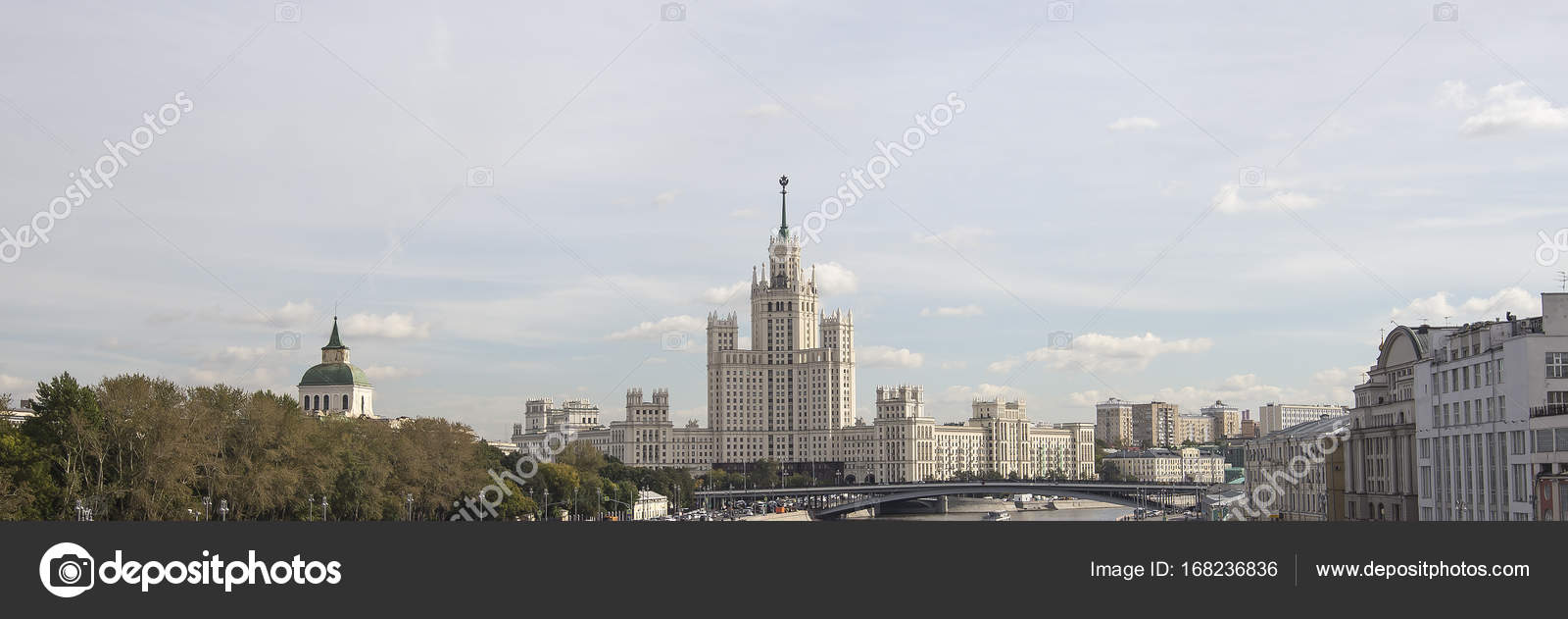 Kotelnicheskaya Embankment Building Moscow Russia Is One Of