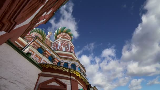 Catedral de San Basilio (Templo de Basilio el Bendito), Plaza Roja, Moscú, Rusia — Vídeos de Stock