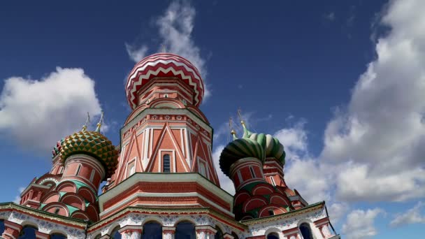 Cattedrale di San Basilio (Tempio di Basilio il Beato), Piazza Rossa, Mosca, Russia — Video Stock