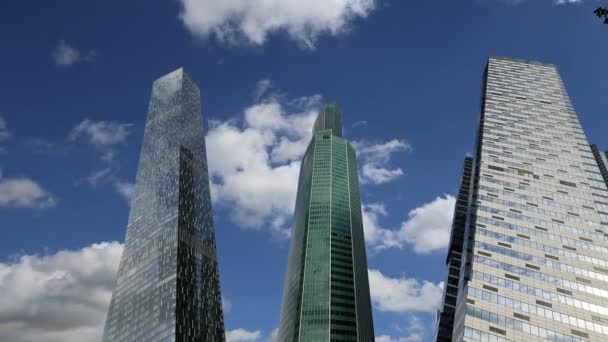 Arranha-céus do Centro Internacional de Negócios (Cidade), Moscou, Rússia — Vídeo de Stock