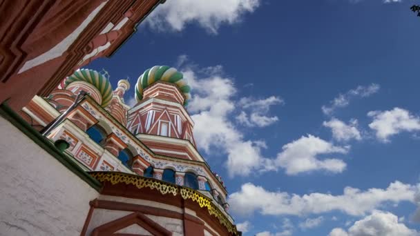 Saint Basil cathedral (Temple a bazsalikom az áldott), Vörös tér Moszkva, Oroszország — Stock videók