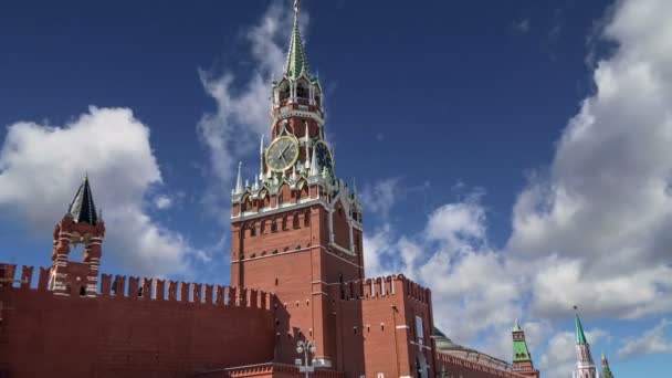 Weergave van het Kremlin, Moskou, Rusland--de populairste weergave van Moskou — Stockvideo