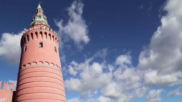 Vista del Kremlin, Moscú, Rusia- la vista más popular de Moscú — Vídeos de Stock