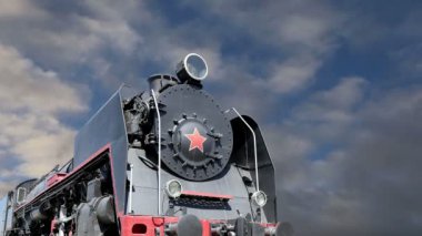 Eski buhar lokomotif, Moskova Müzesi demiryolunun Rusya, Rizhsky tren istasyonu (Rizhsky vokzal, Riga istasyonu) 