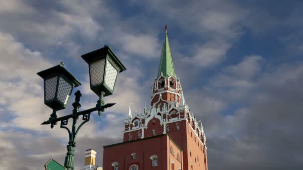 Vista del Kremlin, Moscú, Rusia- la vista más popular de Moscú — Vídeo de stock