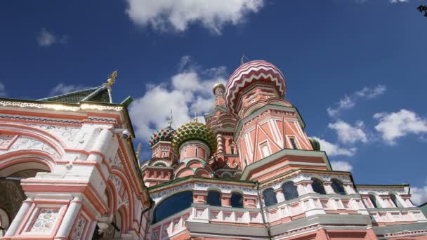 Catedrala Sfântul Vasile (Templul lui Vasile cel Binecuvântat), Piața Roșie, Moscova, Rusia — Videoclip de stoc