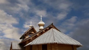 Modern ahşap Moskova ' churchin Ortodoks  