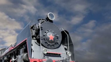 Eski buhar lokomotif, Moskova Müzesi demiryolunun Rusya, Rizhsky tren istasyonu (Rizhsky vokzal, Riga istasyonu)