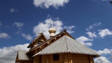 Modern ahşap Moskova ' churchin Ortodoks  