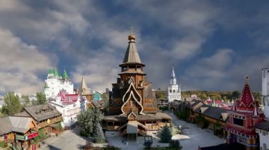  Izmailovsky Kremlin (Izmailovo Kremlin), Moskova, Rusya - müzeler, restoranlar, fuarlar ve piyasalar ve diğer birçok konumlar da dahil olmak üzere en renkli ve ilginç şehir yerlerinden biridir 