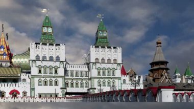  Izmailovsky Kremlin (Izmailovo Kremlin), Moskova, Rusya - müzeler, restoranlar, fuarlar ve piyasalar ve diğer birçok konumlar da dahil olmak üzere en renkli ve ilginç şehir yerlerinden biridir 