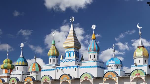 Izmailovsky Kreml Kreml Izmailovo Moskva Ryssland Mest Färgstarka Och Intressanta — Stockvideo
