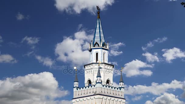 Izmailovsky 克里姆林宫 Izmailovo 在克里姆林宫 莫斯科 俄罗斯 是最多彩和有趣的城市地标 包括博物馆 交易会和市场和很多其他景点之一 — 图库视频影像