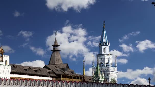 Izmailovsky Kremlin Kremlin Izmailovo Moscú Rusia Uno Los Monumentos Más — Vídeo de stock