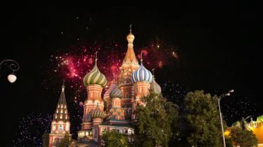 Şefaat, en kutsal Theotokos hendek (tapınak fesleğen mübarek) Tarih ve havai fişek, Kızıl Meydan, Moskova, Rusya katedral 