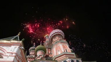 Şefaat, en kutsal Theotokos hendek (tapınak fesleğen mübarek) Tarih ve havai fişek, Kızıl Meydan, Moskova, Rusya katedral  