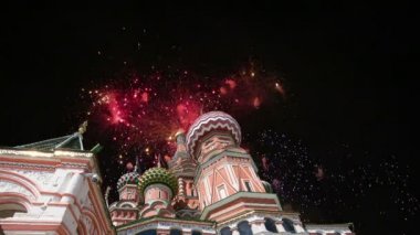Şefaat, en kutsal Theotokos hendek (tapınak fesleğen mübarek) Tarih ve havai fişek, Kızıl Meydan, Moskova, Rusya katedral  