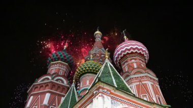 Şefaat, en kutsal Theotokos hendek (tapınak fesleğen mübarek) Tarih ve havai fişek, Kızıl Meydan, Moskova, Rusya katedral  