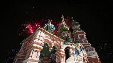 Şefaat, en kutsal Theotokos hendek (tapınak fesleğen mübarek) Tarih ve havai fişek, Kızıl Meydan, Moskova, Rusya katedral  