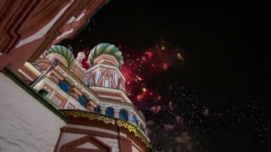 Şefaat, en kutsal Theotokos hendek (tapınak fesleğen mübarek) Tarih ve havai fişek, Kızıl Meydan, Moskova, Rusya katedral  