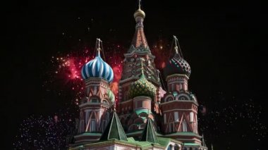 Şefaat, en kutsal Theotokos hendek (tapınak fesleğen mübarek) Tarih ve havai fişek, Kızıl Meydan, Moskova, Rusya katedral  