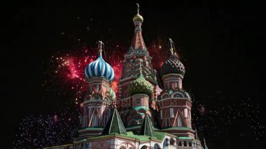 Şefaat, en kutsal Theotokos hendek (tapınak fesleğen mübarek) Tarih ve havai fişek, Kızıl Meydan, Moskova, Rusya katedral  