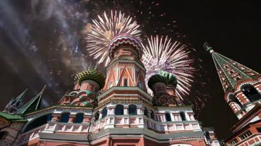 Şefaat, en kutsal Theotokos hendek (tapınak fesleğen mübarek) Tarih ve havai fişek, Kızıl Meydan, Moskova, Rusya katedral  