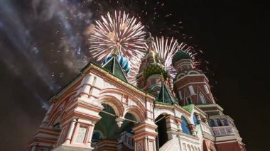 Şefaat, en kutsal Theotokos hendek (tapınak fesleğen mübarek) Tarih ve havai fişek, Kızıl Meydan, Moskova, Rusya katedral  