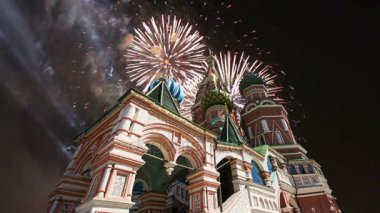 Şefaat, en kutsal Theotokos hendek (tapınak fesleğen mübarek) Tarih ve havai fişek, Kızıl Meydan, Moskova, Rusya katedral  