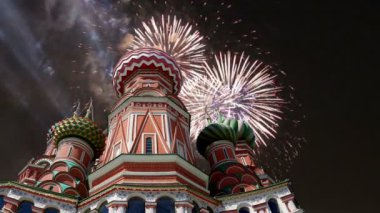 Şefaat, en kutsal Theotokos hendek (tapınak fesleğen mübarek) Tarih ve havai fişek, Kızıl Meydan, Moskova, Rusya katedral  