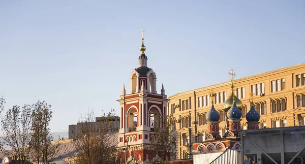 Varvarka Ulica Katedr Kościołów Znajdujące Się Pobliżu Placu Czerwonego Moskwa — Zdjęcie stockowe