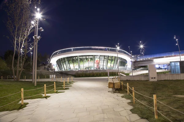 Zaryadye Park Gece Kent Parkı Yer Alan Moskova Rusya Red — Stok fotoğraf